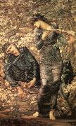 Sir Edward Coley Burne-Jones The Beguiling of Merlin oil painting